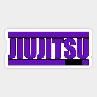 Brazilian Jiujitsu Purple Belt Ranked Sticker